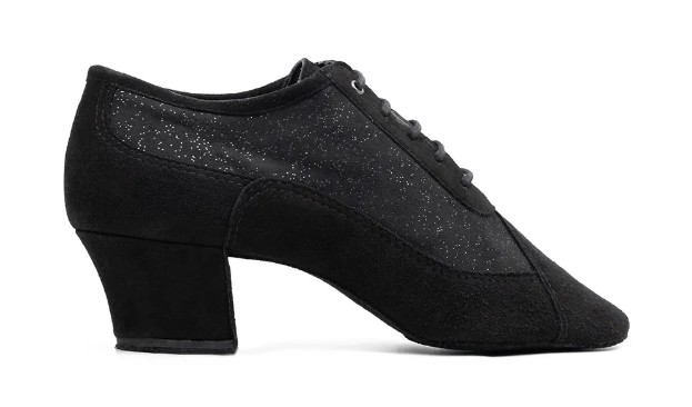 PD701 Black Nubuck Leather and Glam