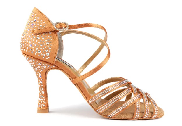 PD LEONOR Bronze Satin & Crystals
